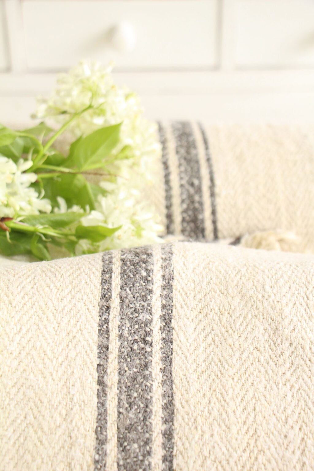 antique linen fabric 22.62y, bulk offer, farmhouse decor, cottagecore, durable, rare, Z 104 - Image 6
