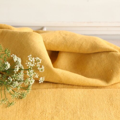 dyed antique linen grain sack, wedding decor, table cloth, durable L 620