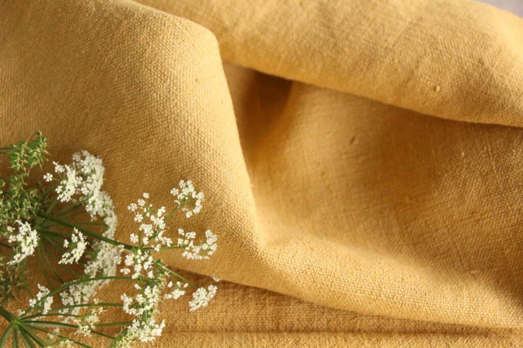 dyed antique linen grain sack, wedding decor, table cloth, durable L 620 - Image 9