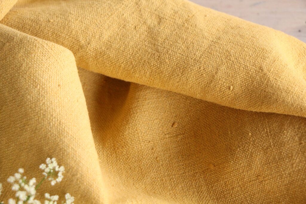 dyed antique linen grain sack, wedding decor, table cloth, durable L 620 - Image 8