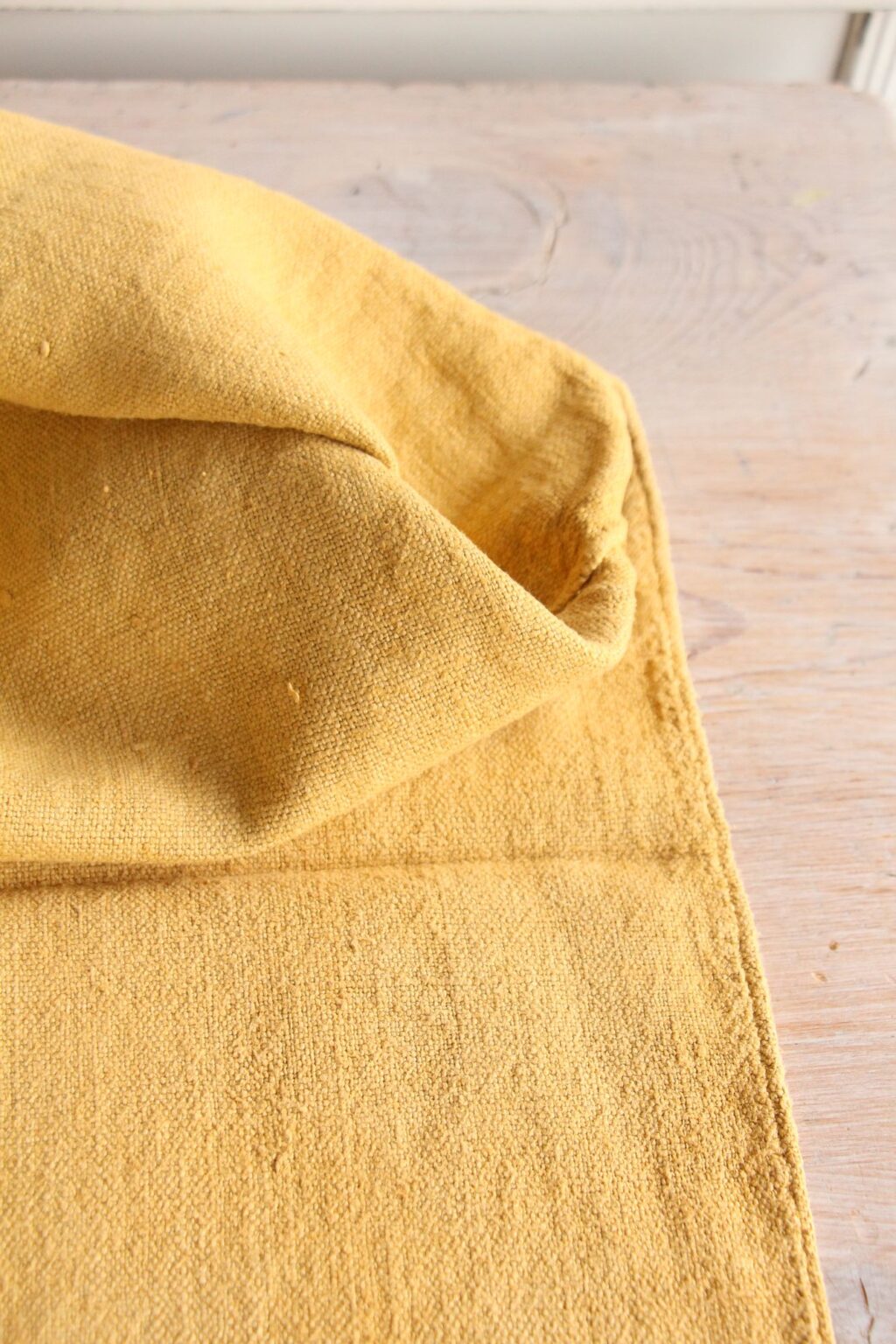 dyed antique linen grain sack, wedding decor, table cloth, durable L 620 - Image 10