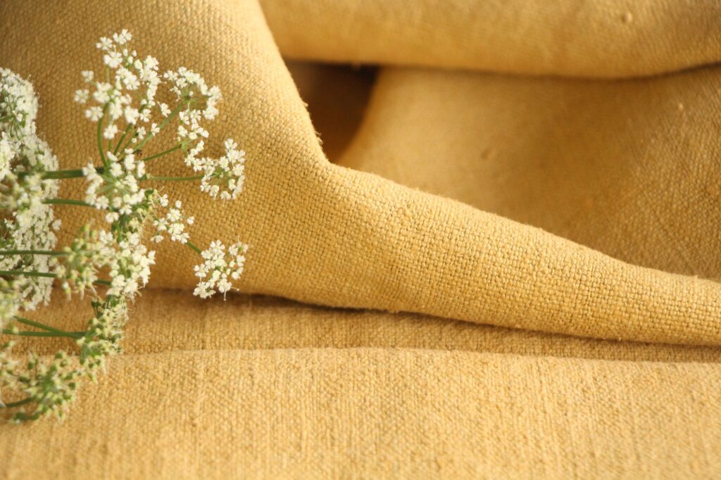 dyed antique linen grain sack, wedding decor, table cloth, durable L 620 - Image 6