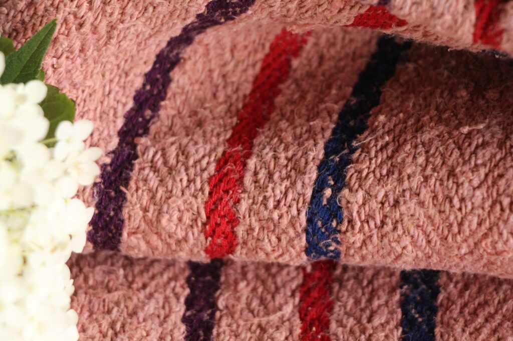 dyed antique linen grain sack, wabi sabi fabric, pillow fabric, durable L 655 - Image 7