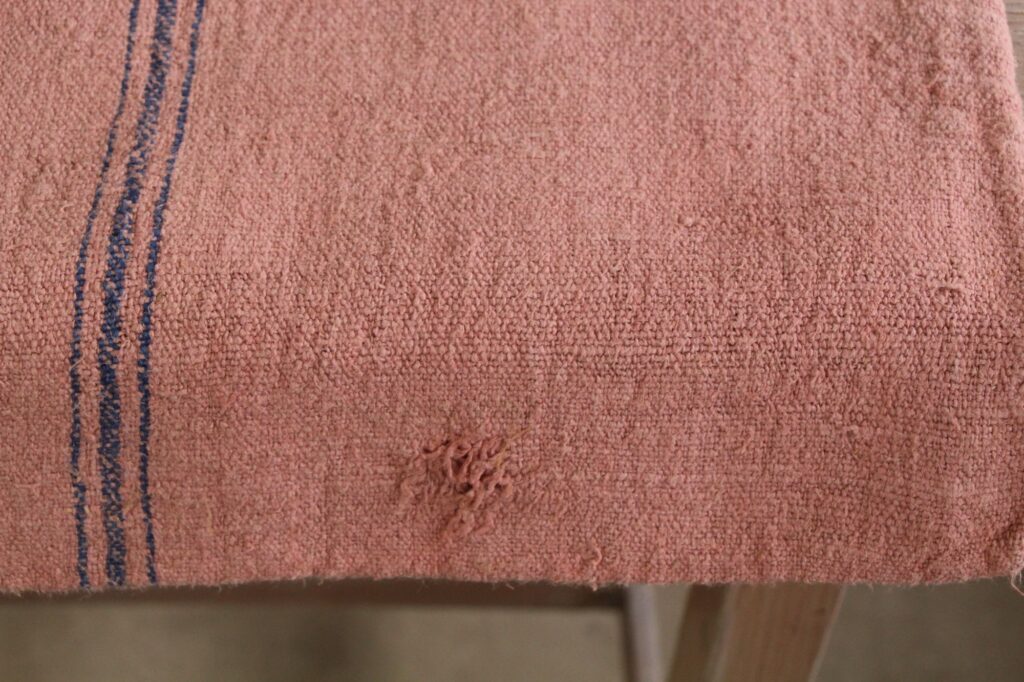 dyed antique linen grain sack, farmhouse fabric, cushion fabric, durable L 658 - Image 10
