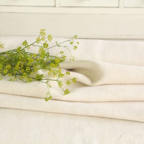 antique linen fabric, 7.98 y, natural fabric, bedding fabric, durabel, Z 084