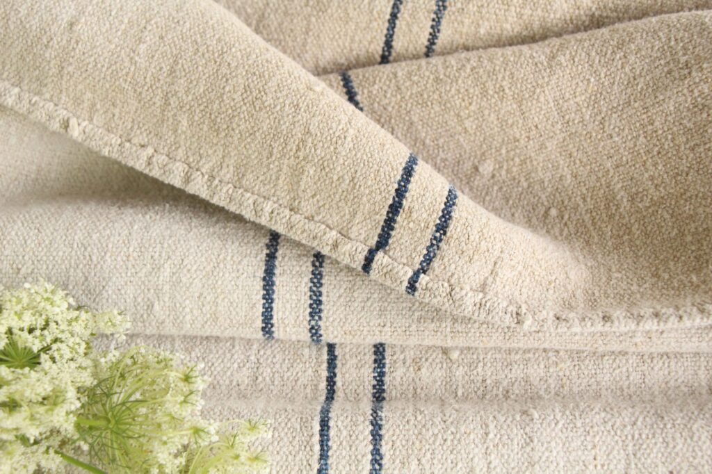 antiker Getreidesack aus Leine, natürlicher Stoff, Farmhousdecor, langlebig, L 693 – Bild 6