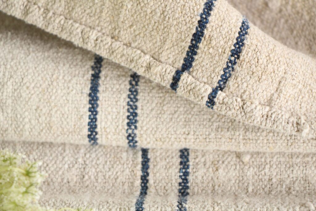 antiker Getreidesack aus Leine, natürlicher Stoff, Farmhousdecor, langlebig, L 693 – Bild 9