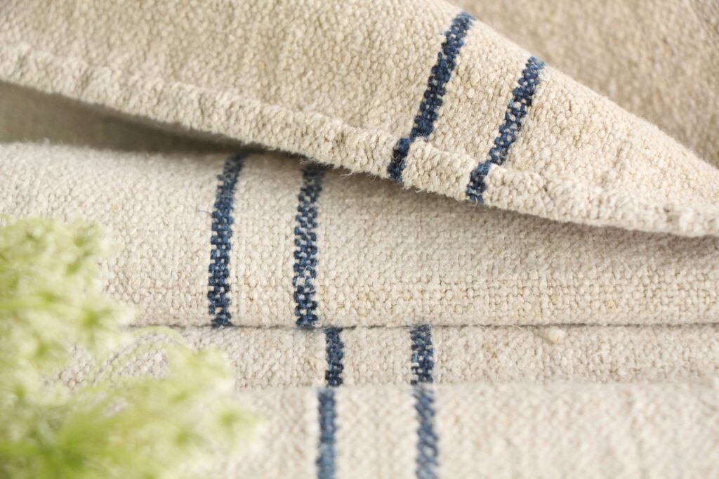 antiker Getreidesack aus Leine, natürlicher Stoff, Farmhousdecor, langlebig, L 693 – Bild 8