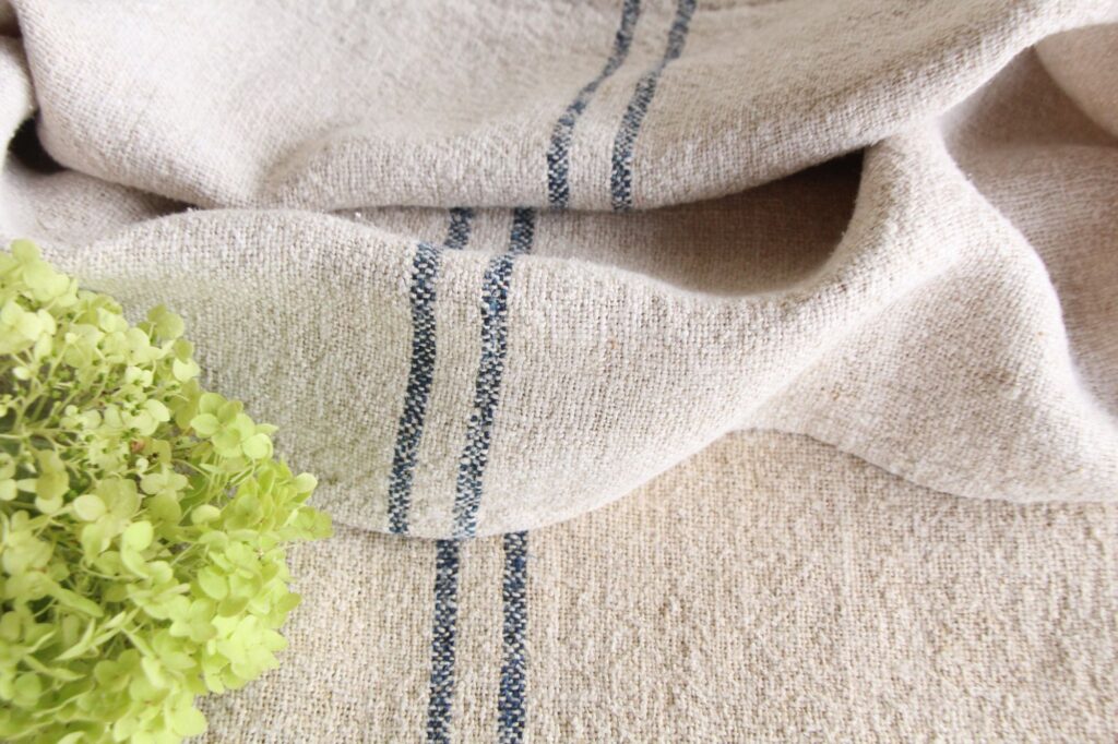 antique linen grainsack, Scandi style, cushion fabric, durable, L 690 - Image 7