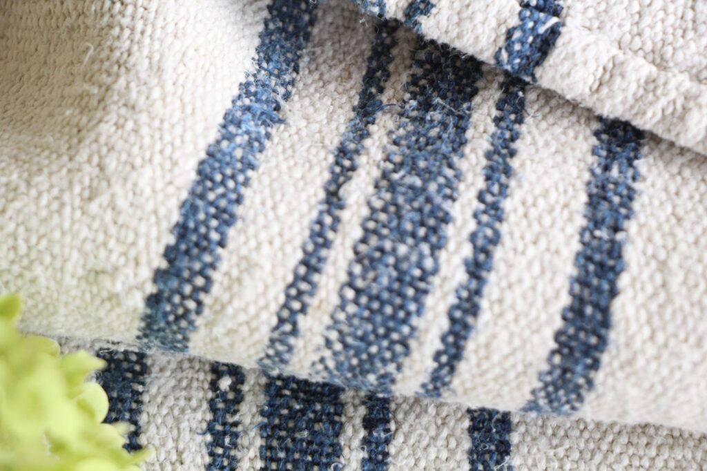 antique linen grainsack, Scandi style, rustic decor, durable, L 728 A - Image 7