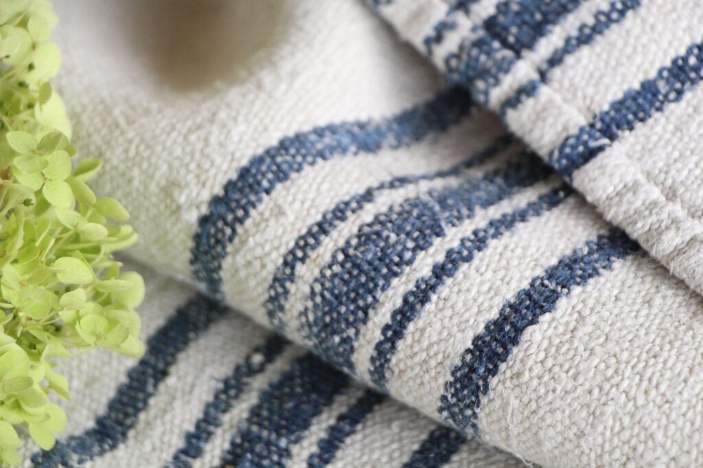 antique linen grainsack, Scandi style, rustic decor, durable, L 728 A - Image 6