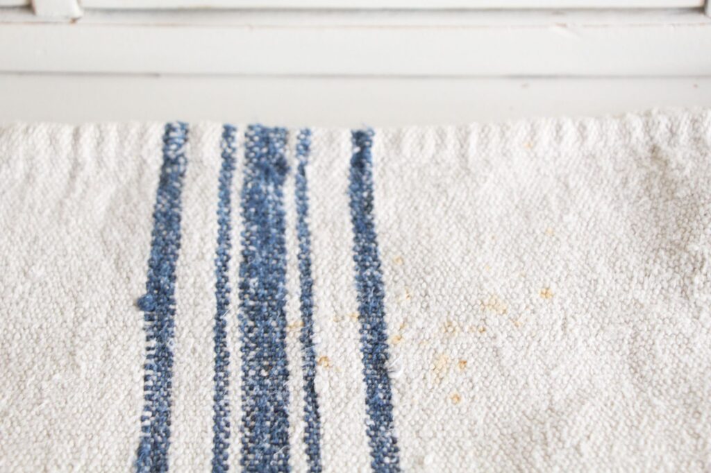 antique linen grainsack, Scandi style, rustic decor, durable, L 728 - Image 10