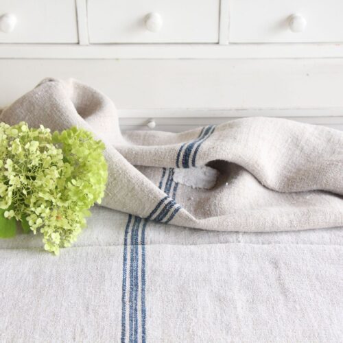antique linen grainsack, Scandi style, rustic decor, durable, L 725