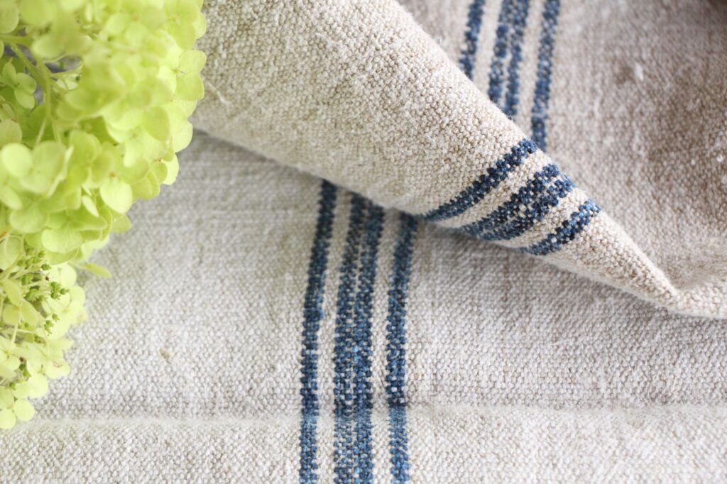 antique linen grainsack, Scandi style, rustic decor, durable, L 725 - Image 6