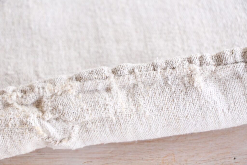 antique linen grainsack, Scandi style, rustic decor, durable, L 725 - Image 10