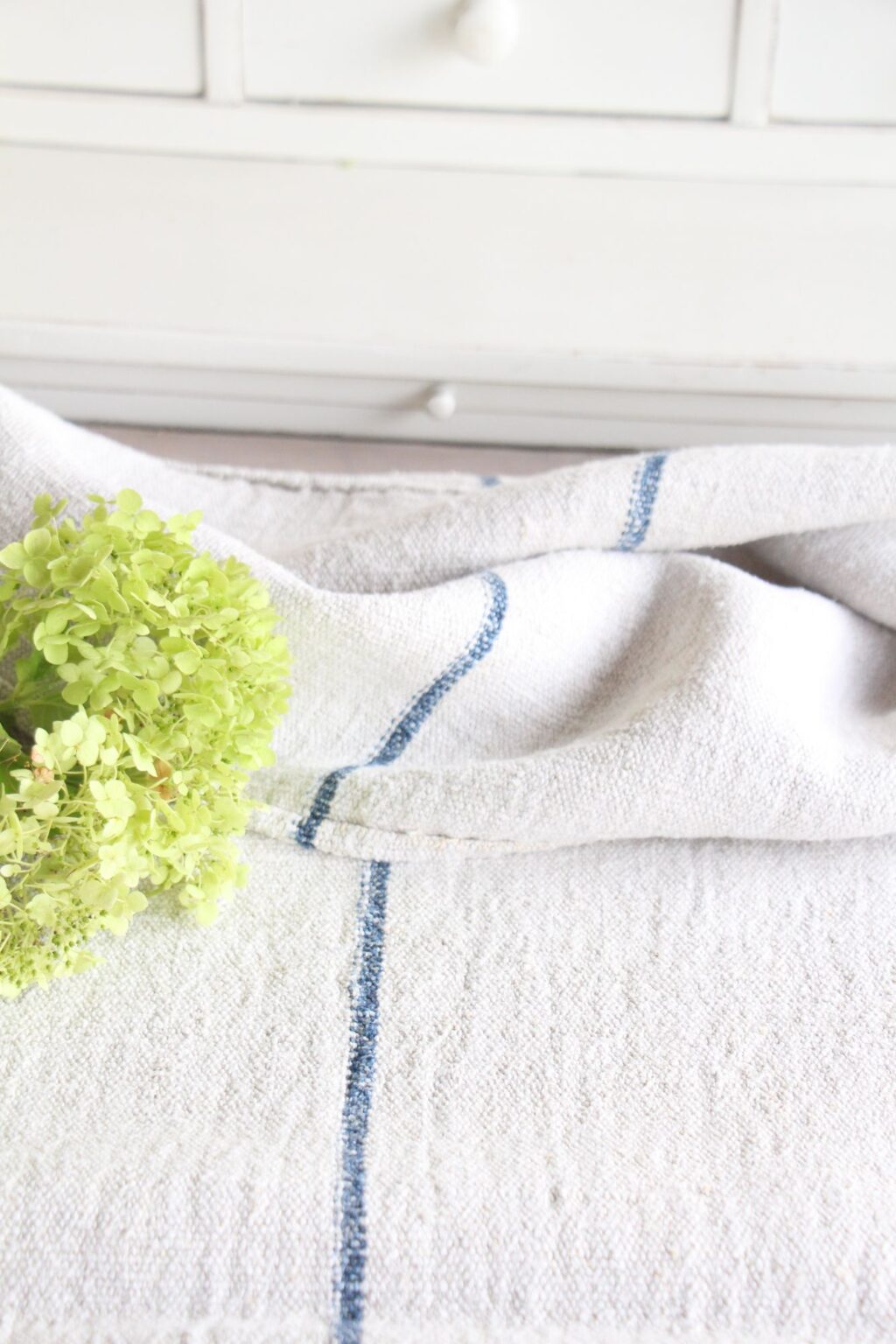 antique linen grainsack, Scandi style, table cloth, durable, L 724 - Image 5