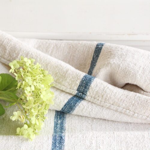 antique linen grainsack, Scandi style, cushion fabric, durable, L 689