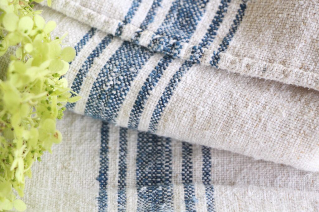 antique linen grainsack, Scandi style, cushion fabric, durable, L 688 - Image 9