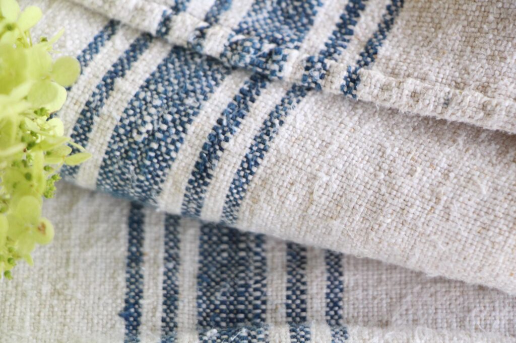 antique linen grainsack, Scandi style, cushion fabric, durable, L 688 - Image 8