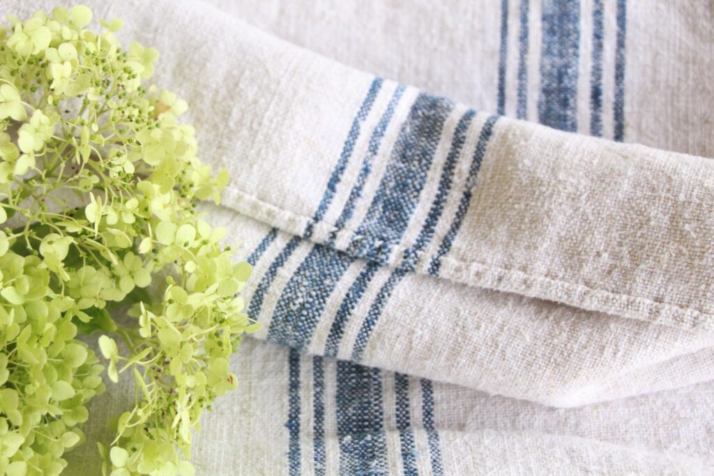 antique linen grainsack, Scandi style, cushion fabric, durable, L 688 - Image 5