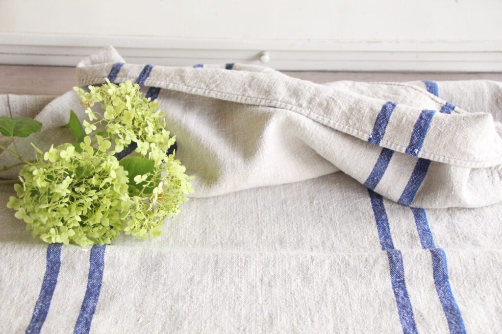 antique linen grainsack, organic fabric, cushion fabric, durable, L 687 - Image 7