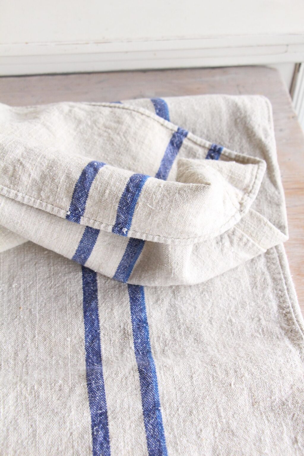 antique linen grainsack, organic fabric, cushion fabric, durable, L 687