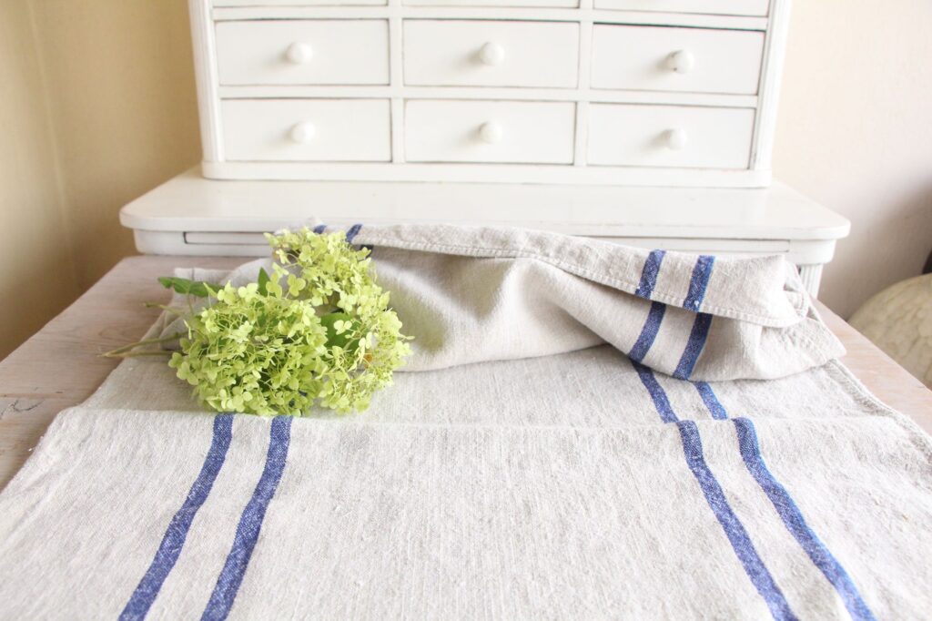 antique linen grainsack, organic fabric, cushion fabric, durable, L 687 - Image 4