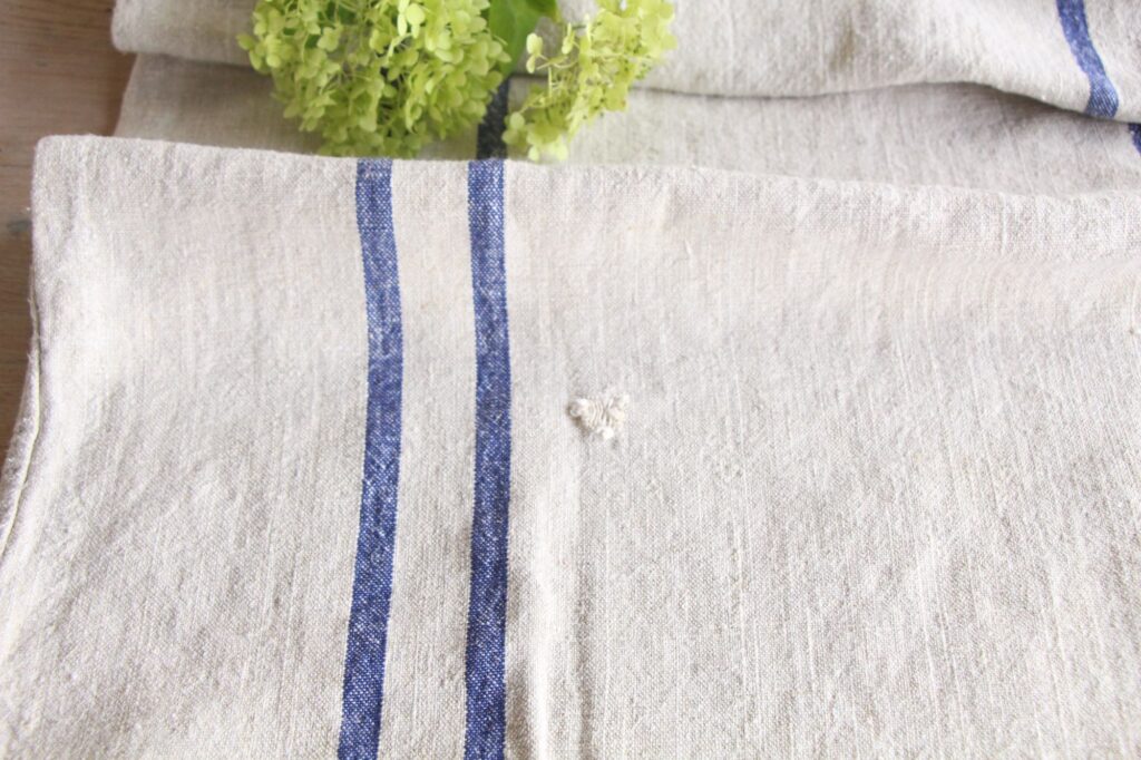 antique linen grainsack, organic fabric, cushion fabric, durable, L 687 - Image 9