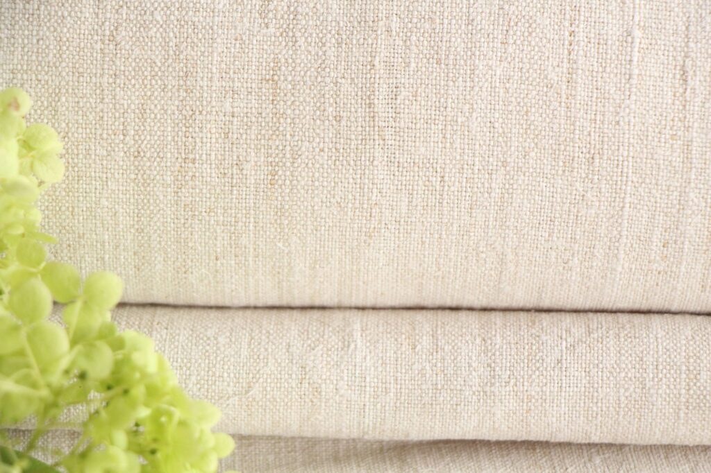 antique linen fabric, 12.13 y, natural fabric, bedding fabric, durabel, Z 036 - Image 9