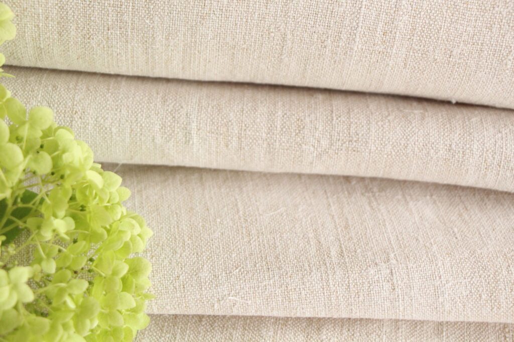 antique linen fabric, 12.13 y, natural fabric, bedding fabric, durabel, Z 036 - Image 5