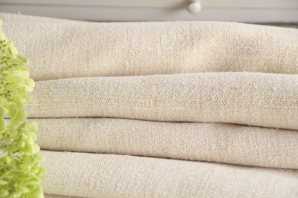 antique linen fabric, 3,44 y, natural fabric, wedding decor, durabel, UP 810 - Image 4