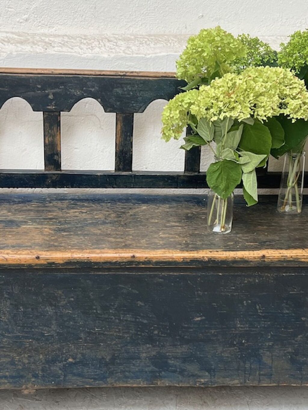 handcrafted antique, austrian wooden bench, rural rustic, farmhouse style A 852 - Image 6