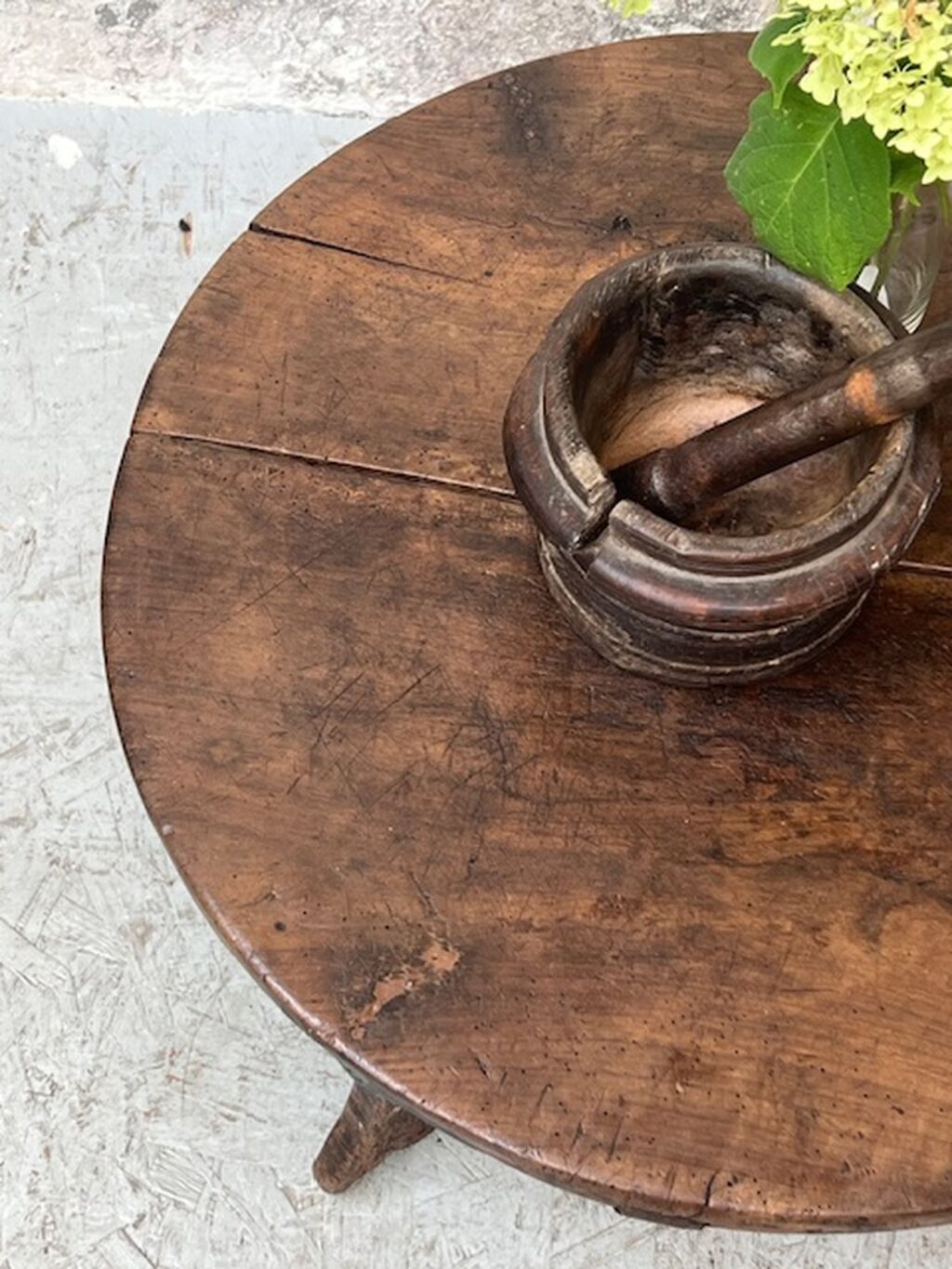 handmade antique wooden wabi sabi coffee table A 850 - Image 8