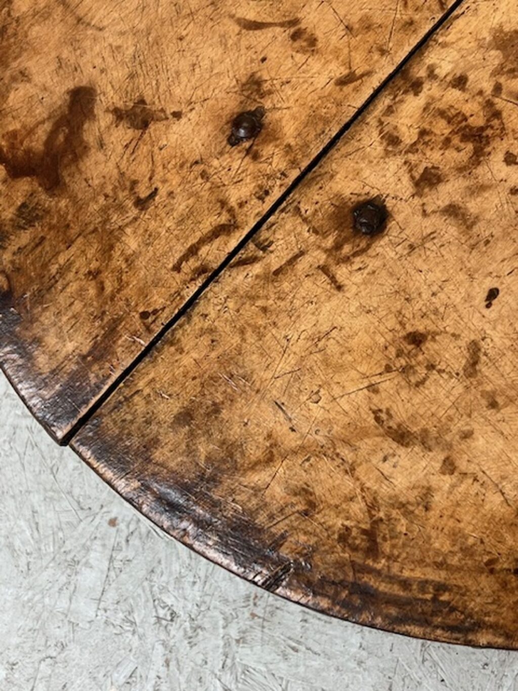 handmade antique wooden wabi sabi coffee table A 849 - Image 4