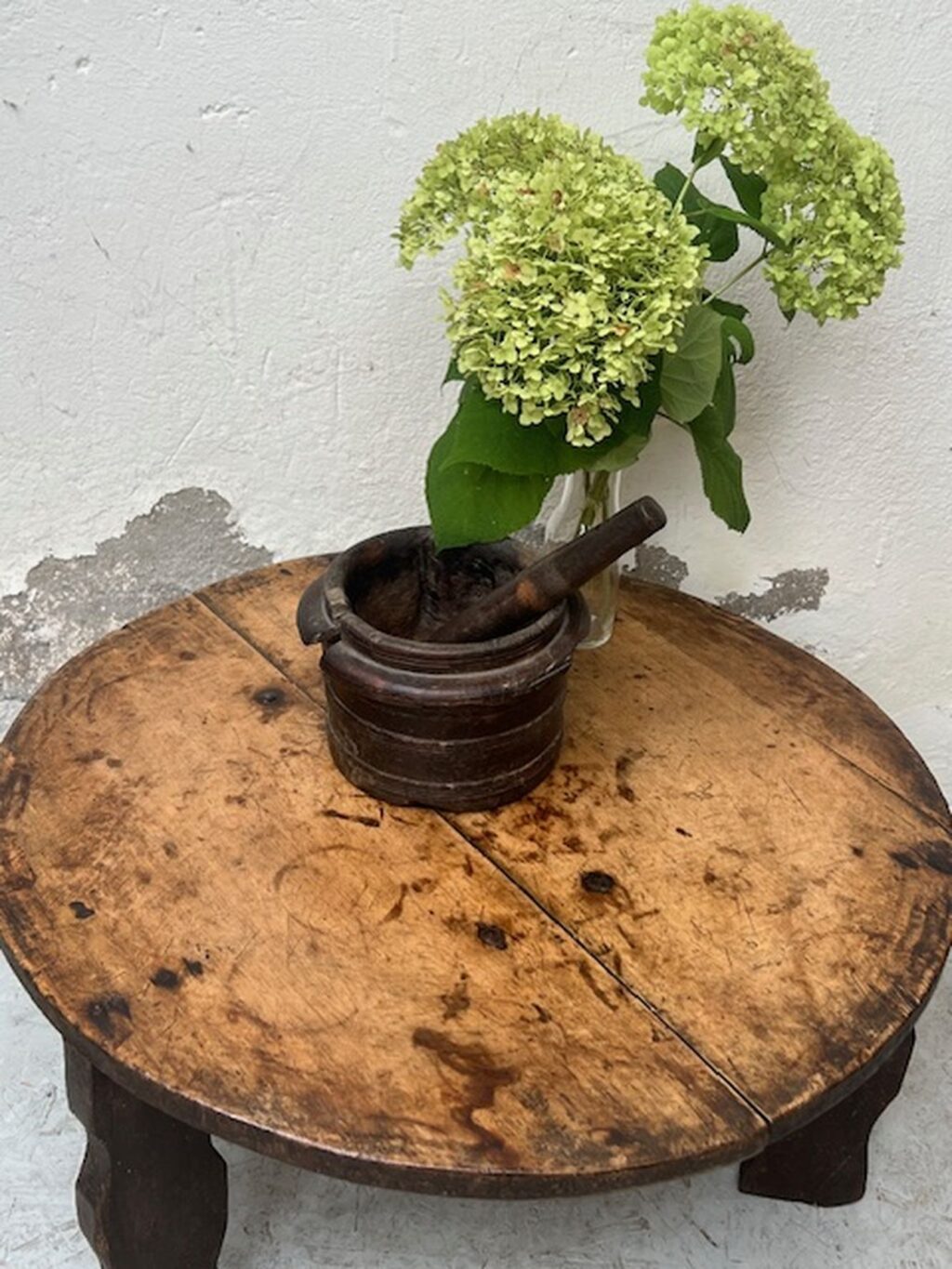handmade antique wooden wabi sabi coffee table A 849 - Image 3