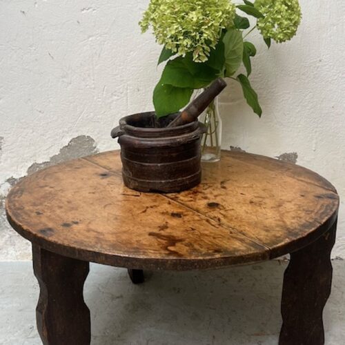 handmade antique wooden wabi sabi coffee table A 849