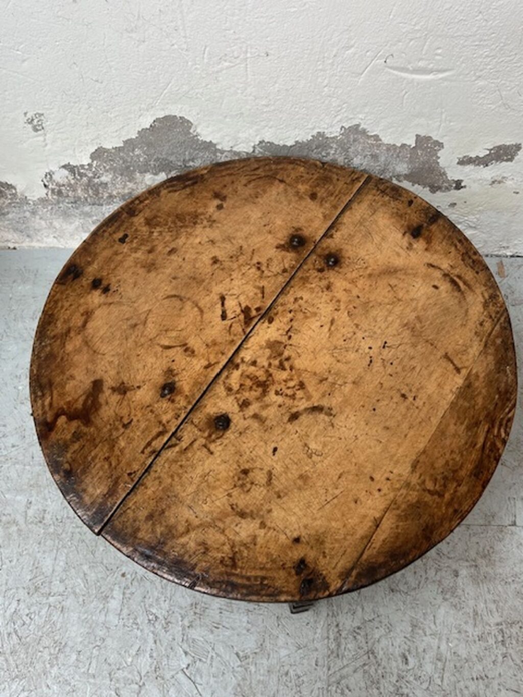 handmade antique wooden wabi sabi coffee table A 849 - Image 6