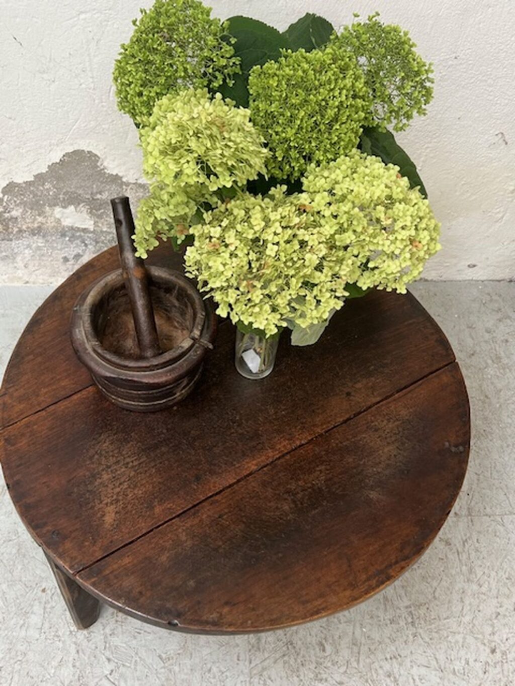handmade antique wooden wabi sabi coffee table A 851 - Image 5