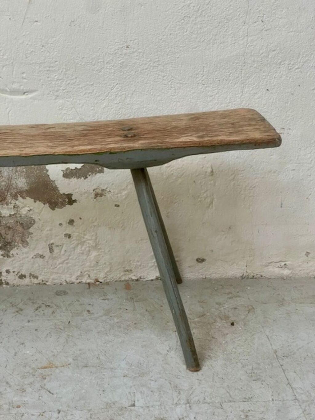 handmade antique wooden wabi sabi bench A 853 - Image 8