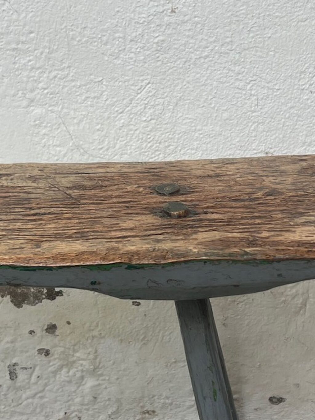 handmade antique wooden wabi sabi bench A 853 - Image 5