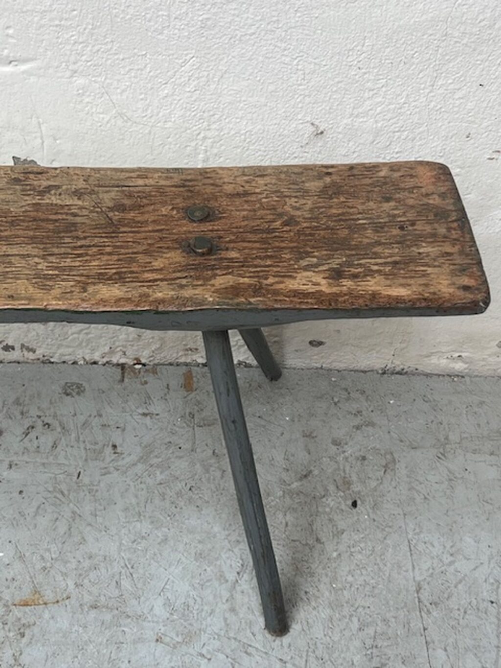 handmade antique wooden wabi sabi bench A 853 - Image 3