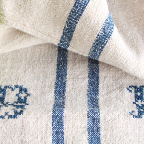 antique linen grainsack, european linen, table cloth, durable, L 732