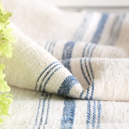 antique linen grainsack, french linen, curtain fabric, durable, L 731
