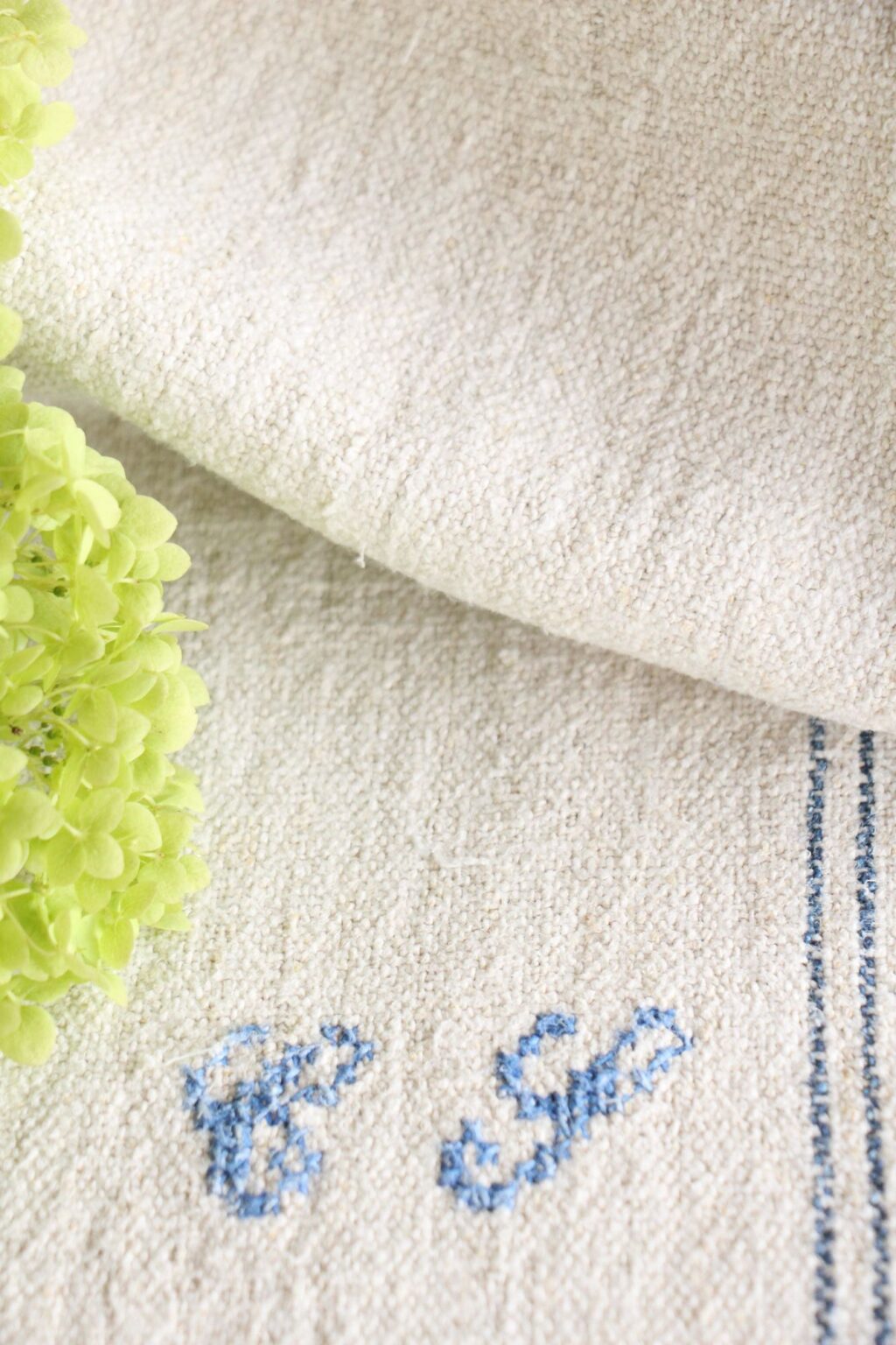 antique linen grainsack, french linen, curtain fabric, durable, L 729 - Image 6