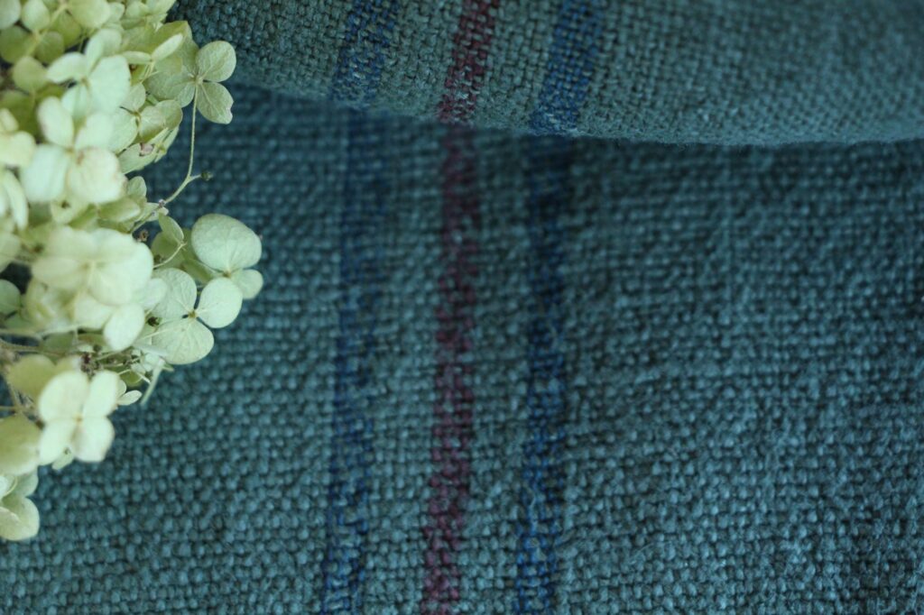 dyed antique linen grain sack, upholstery fabric, carpet fabric, durable L 741 - Image 7