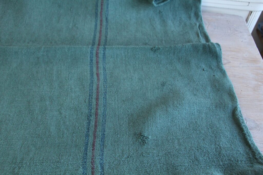 dyed antique linen grain sack, upholstery fabric, carpet fabric, durable L 741 - Image 9