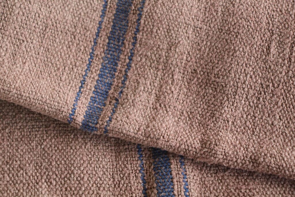 dyed antique linen grain sack, handmade, upholstery fabric, durable L 757 - Image 8