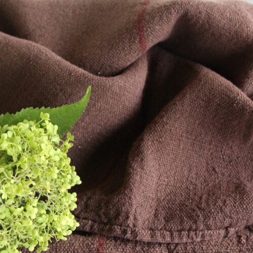 dyed antique linen grain sack, handmade, wabi sabi, durable L 751 A (Copy)
