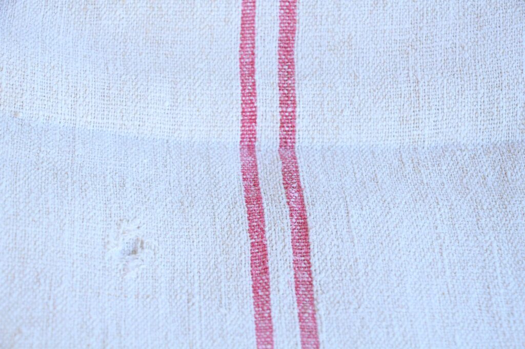 antiker Getreidesack aus Leine, französisches Leinen, Tischdecke, langlebig, L 654 – Bild 9