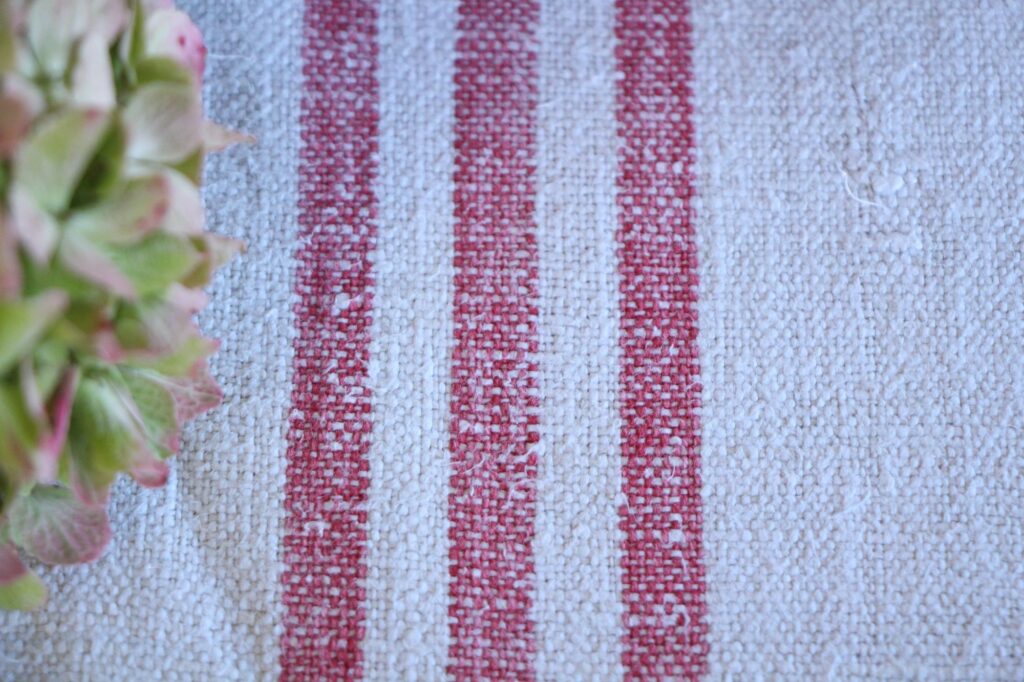 antiker Getreidesack aus Leine, französisches Leinen, Tischdecke, langlebig, L 653 – Bild 6